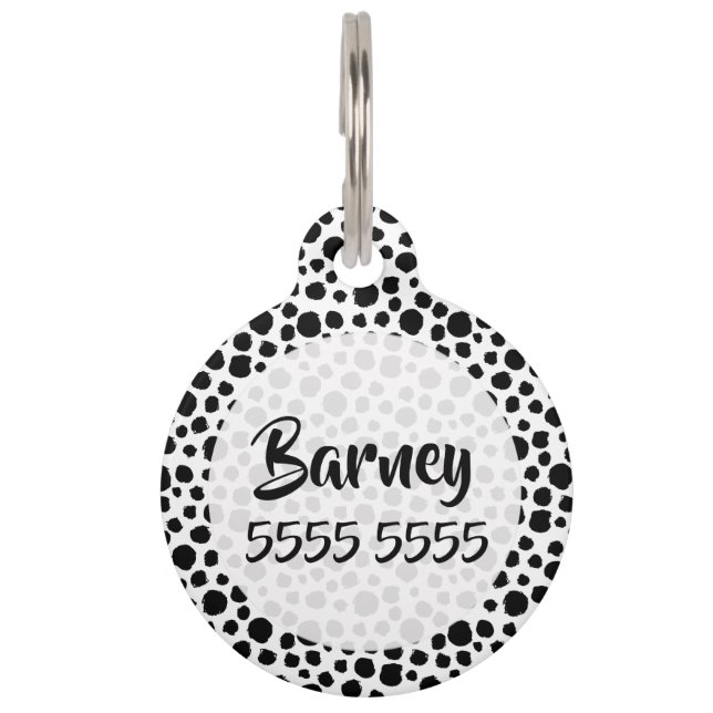 Spot Pet Dog Cat Identification Personalised Pet Tag (Front)