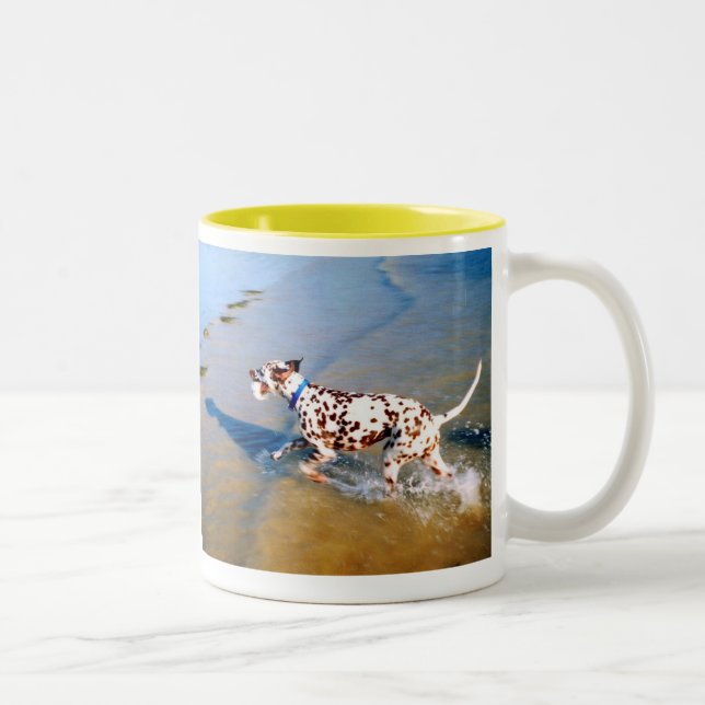 SPOT THE DALMATIAN DOG Two-Tone COFFEE MUG (Right)