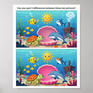 Spot the Difference Adventure Poster 