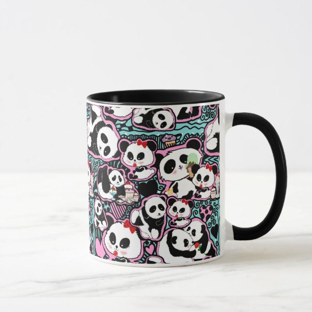 Spot The Panda! Panda Doodles Mug (Right)