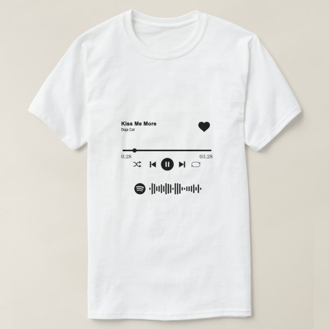 Spotify Song Shirt | Love Song Gift For Couple  (Design Front)