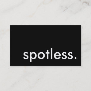 spotless. business card
