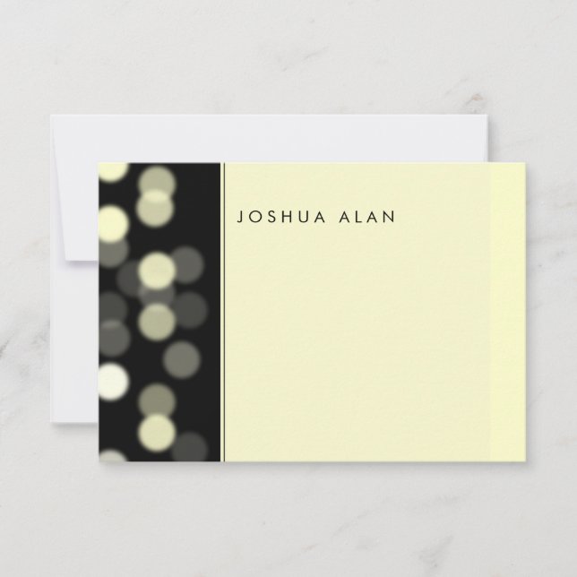 Spotlight Bar/Bat Mitzvah Thank You Note Invitation (Front)