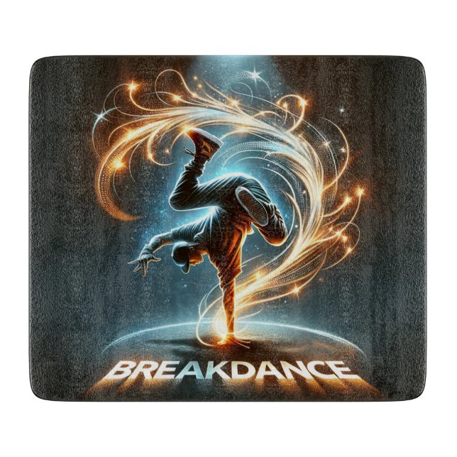 "Spotlight Groove" - ​​dancing in the spotlight! Cutting Board (Front)