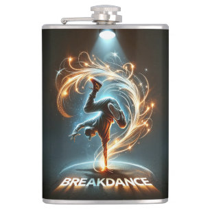 "Spotlight Groove" - dancing in the spotlight! Hip Flask