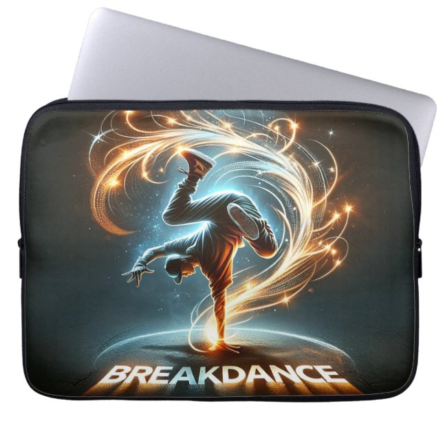 "Spotlight Groove" - ​​dancing in the spotlight! Laptop Sleeve (Front)