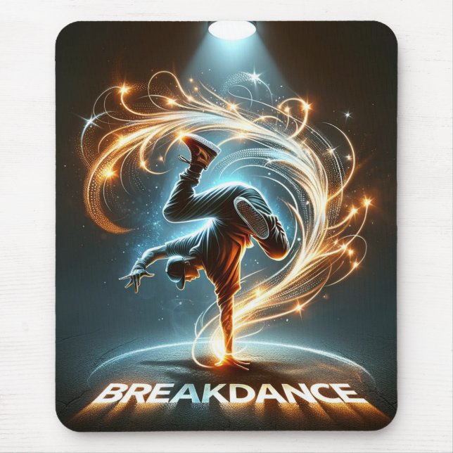 "Spotlight Groove" - ​​dancing in the spotlight! Mouse Mat (Front)