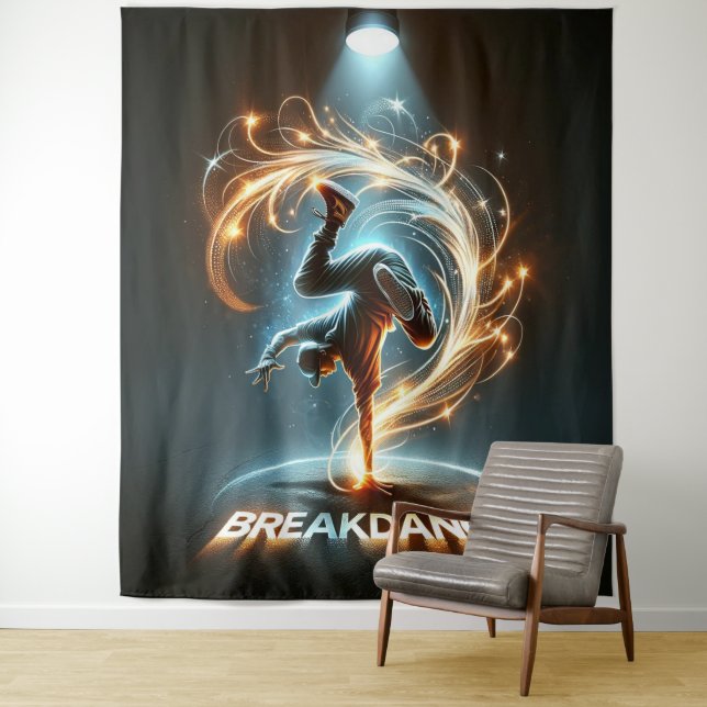"Spotlight Groove" - ​​dancing in the spotlight! Tapestry (In Situ)