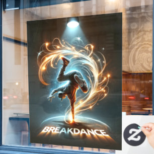 "Spotlight Groove" - dancing in the spotlight! Window Cling