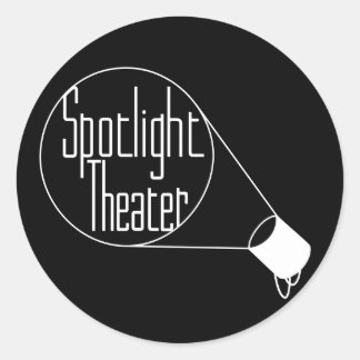 Spotlight Theatre Classic Round Sticker