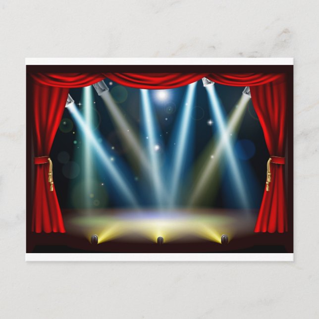 Spotlight theatre stage postcard (Front)