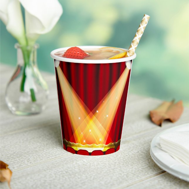 Spotlights On Stage Paper Cups (Creator Uploaded)