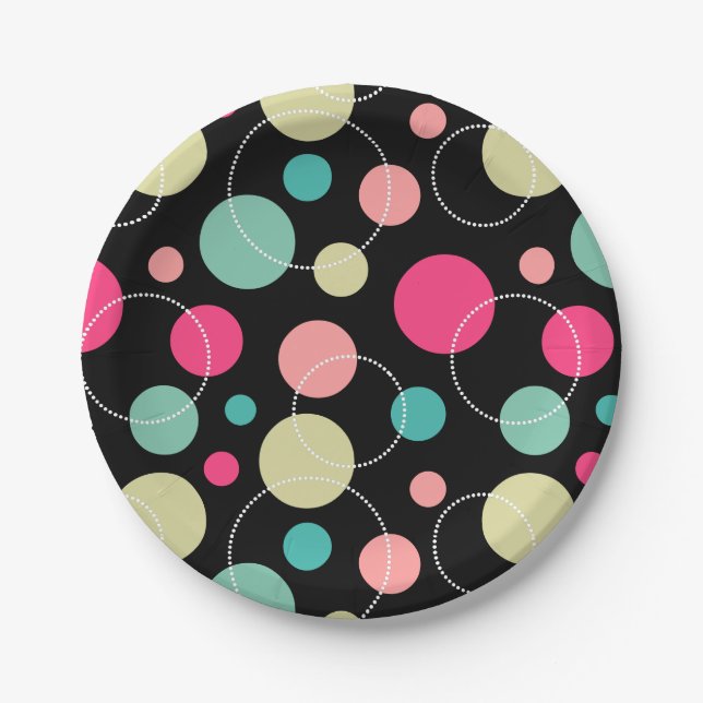 Spots and Circles 150816 Paper Plate (Front)