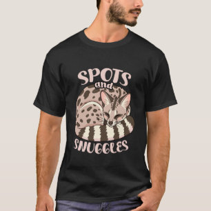 Spots and Snuggles Cute Genet Cat Lover T-Shirt