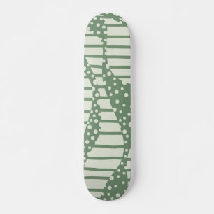Spots and Stripes 2 - Green Skateboard