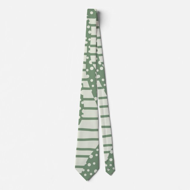 Spots and Stripes 2 - Green Tie (Front)
