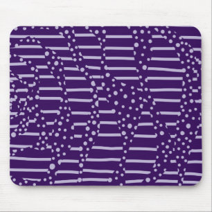 Spots and Stripes 2 - Purple Mouse Mat