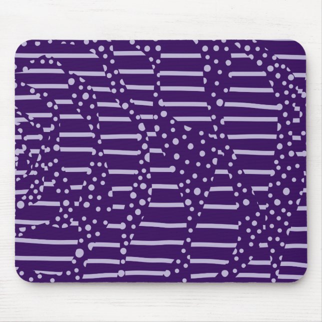 Spots and Stripes 2 - Purple Mouse Mat (Front)