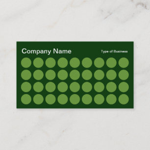 Spots - Avocado on Dark Green Business Card