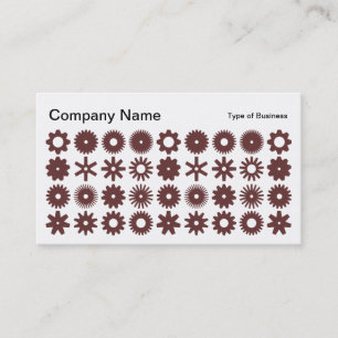 Spots - Brown on White Business Card