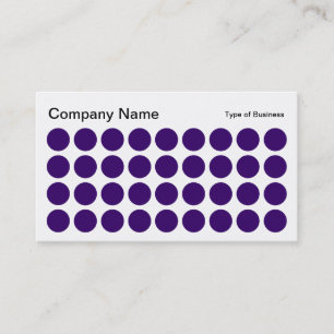 Spots - Deep Purple, Black and White Business Card