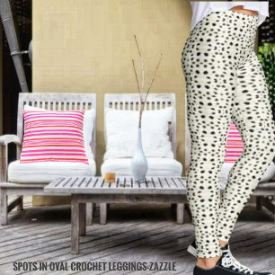 Spots In Oval Crochet Leggings