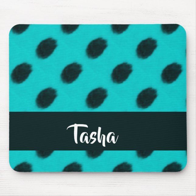 Spots on blue mouse mat (Front)