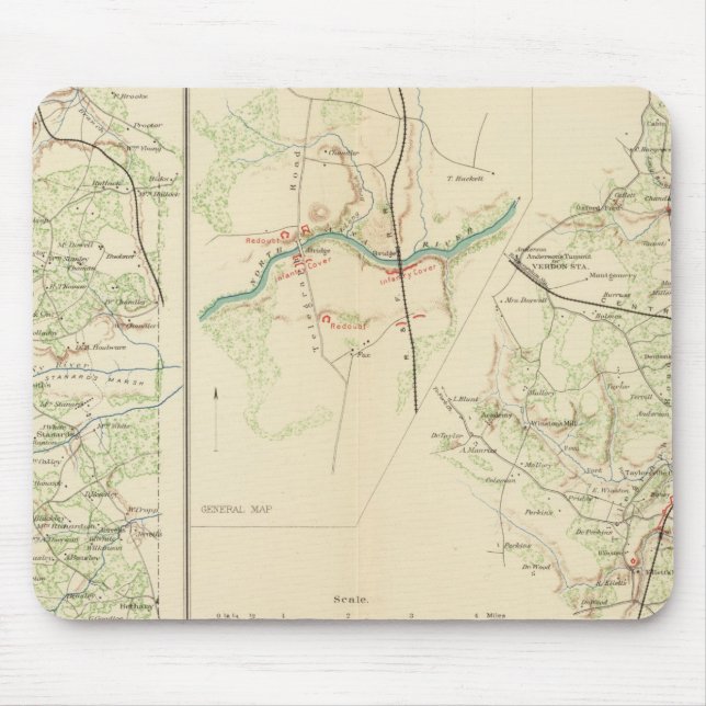 Spotsylvania County Hanover Junction Mouse Mat (Front)