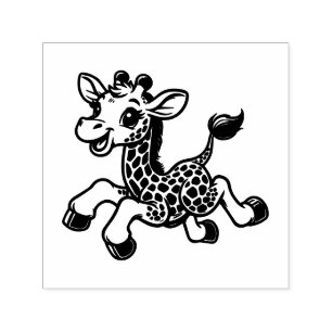 Spotted Baby Giraffe Image Only No Text Self-inking Stamp