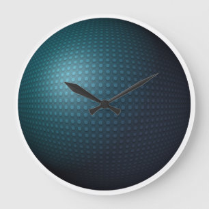 Spotted Ball Sphere 3D Three Dimensional Large Clock