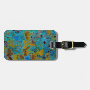 Spotted Blue Chrysocolla Jasper Luggage Tag