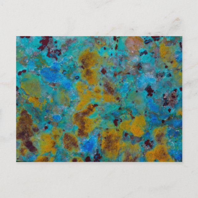 Spotted Blue Chrysocolla Jasper Postcard (Front)