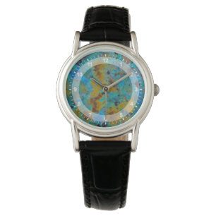 Spotted Blue Chrysocolla Jasper Watch