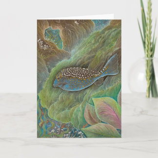 Spotted boxfish Greeting Card