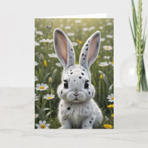 Spotted Bunny Holiday Card