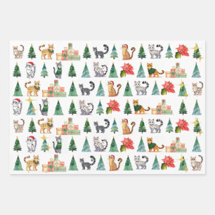 Spotted Cat Wrapping Paper Sheet (Bengals, Maus)