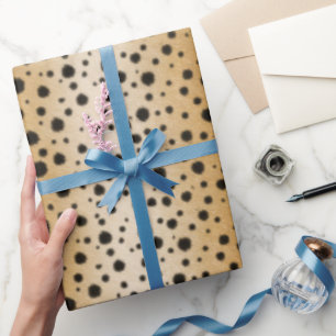 Spotted Cheetah Fur Realistic Animal Print Wrapping Paper