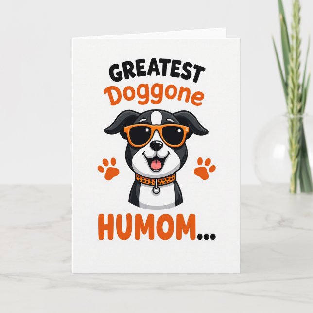 Spotted Cool Dog Friend Card (Front)
