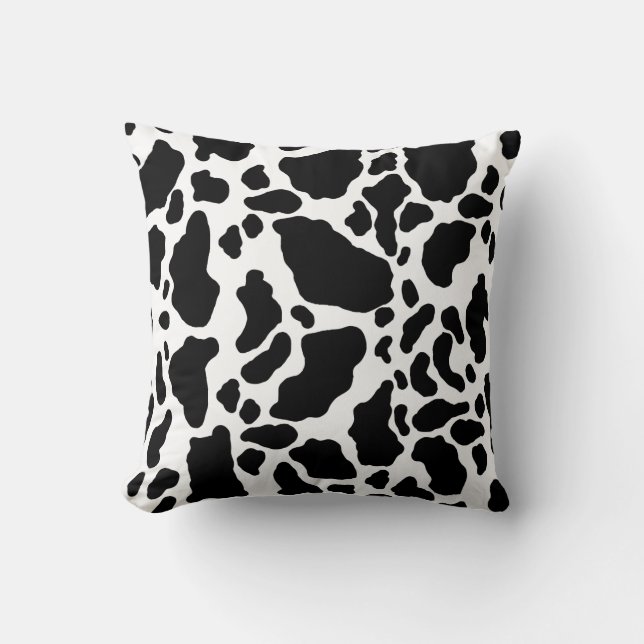 Spotted Cow Print, Cow pattern, Animal fur Cushion (Front)