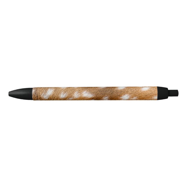 Spotted deer fur texture black ink pen (Front)