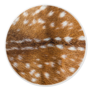 Spotted deer fur texture ceramic knob