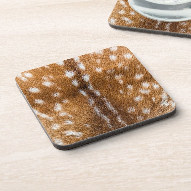 Spotted deer fur texture coaster (Left Side)