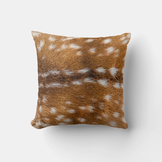 Spotted deer fur texture cushion (Front)