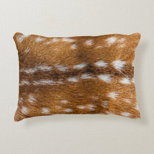 Spotted deer fur texture decorative cushion