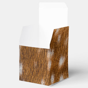 Spotted deer fur texture favour box