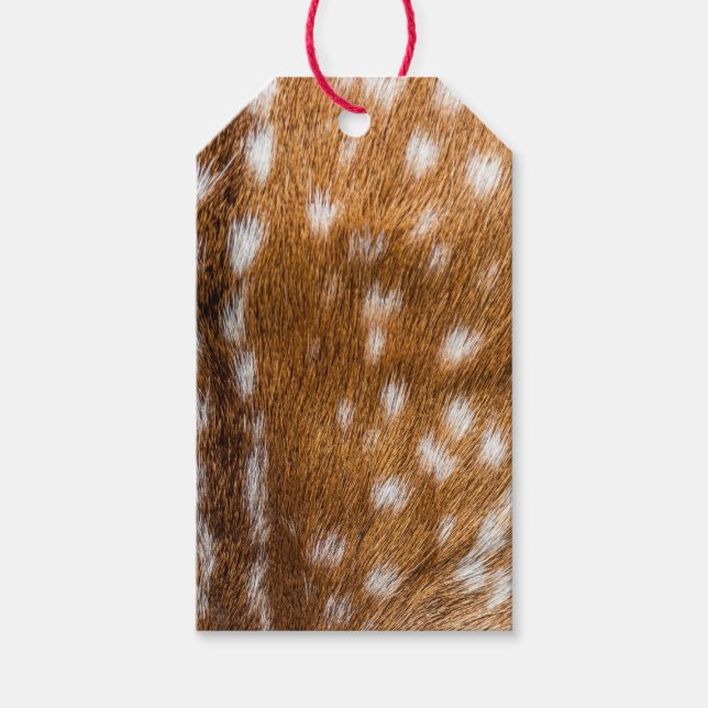Spotted deer fur texture gift tags (Front)
