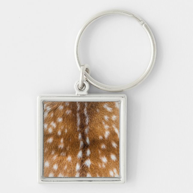 Spotted deer fur texture key ring (Front)