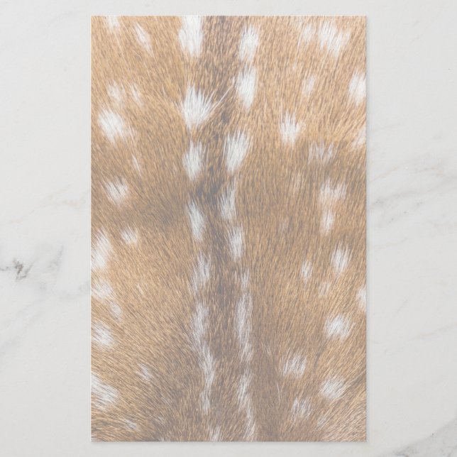 Spotted deer fur texture stationery (Front)