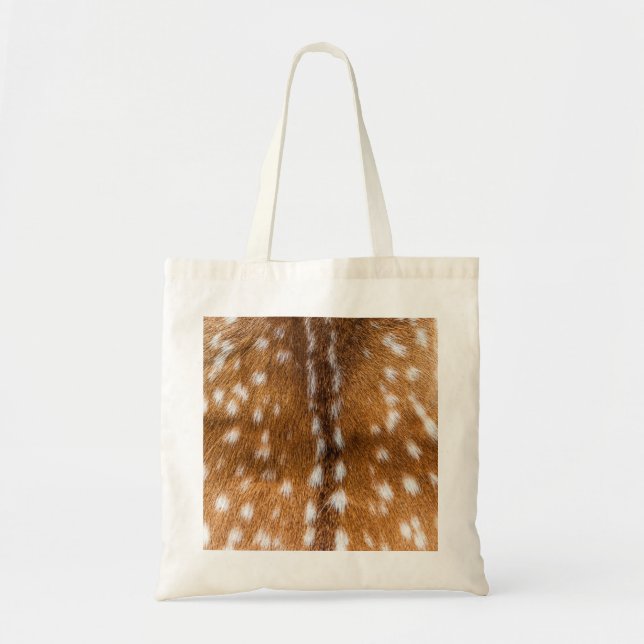 Spotted deer fur texture tote bag (Front)