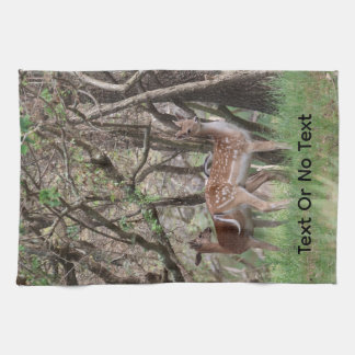 Spotted Deer Photo Tea Towel